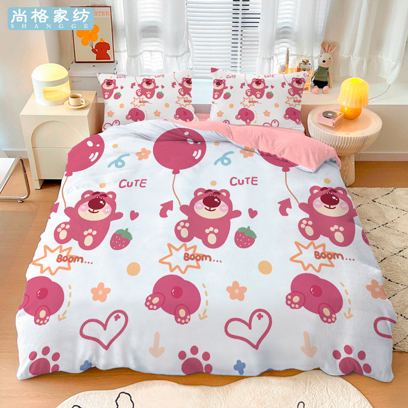 Toy Story anime bedsheet four piece set for winter 1.5m