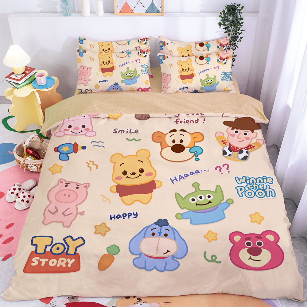 Toy Story anime bed sheet four piece set 1.5m