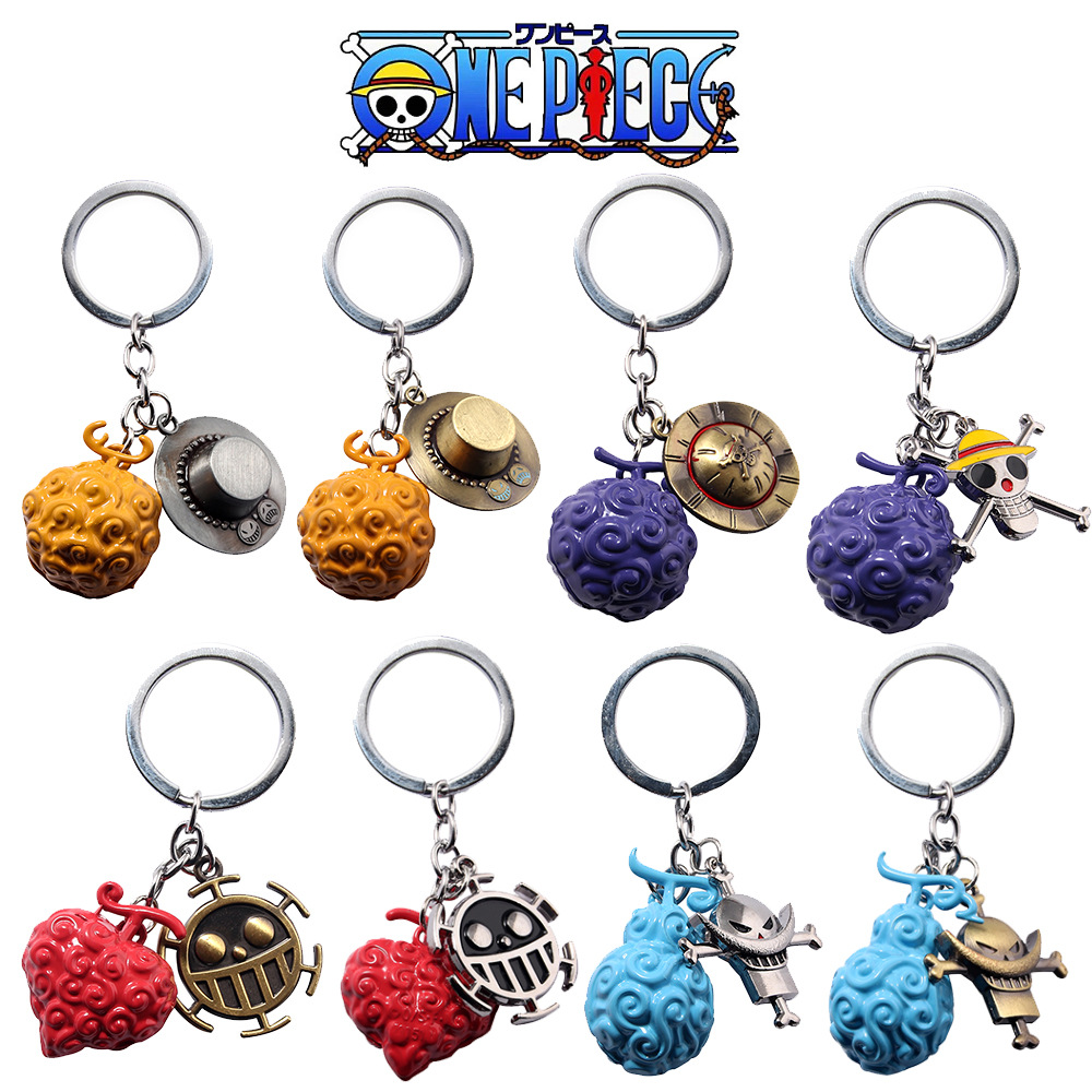 One piece anime keychain