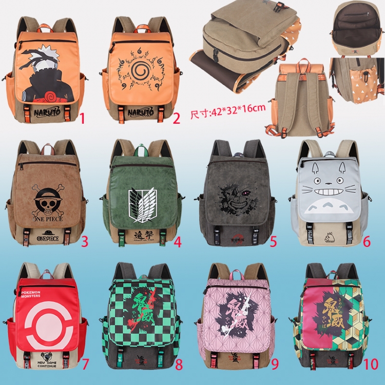 Naruto anime backpack