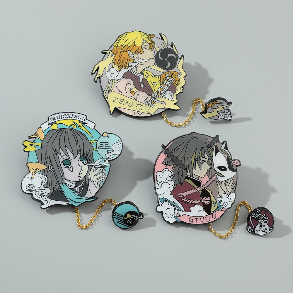 demon slayer kimets anime pin