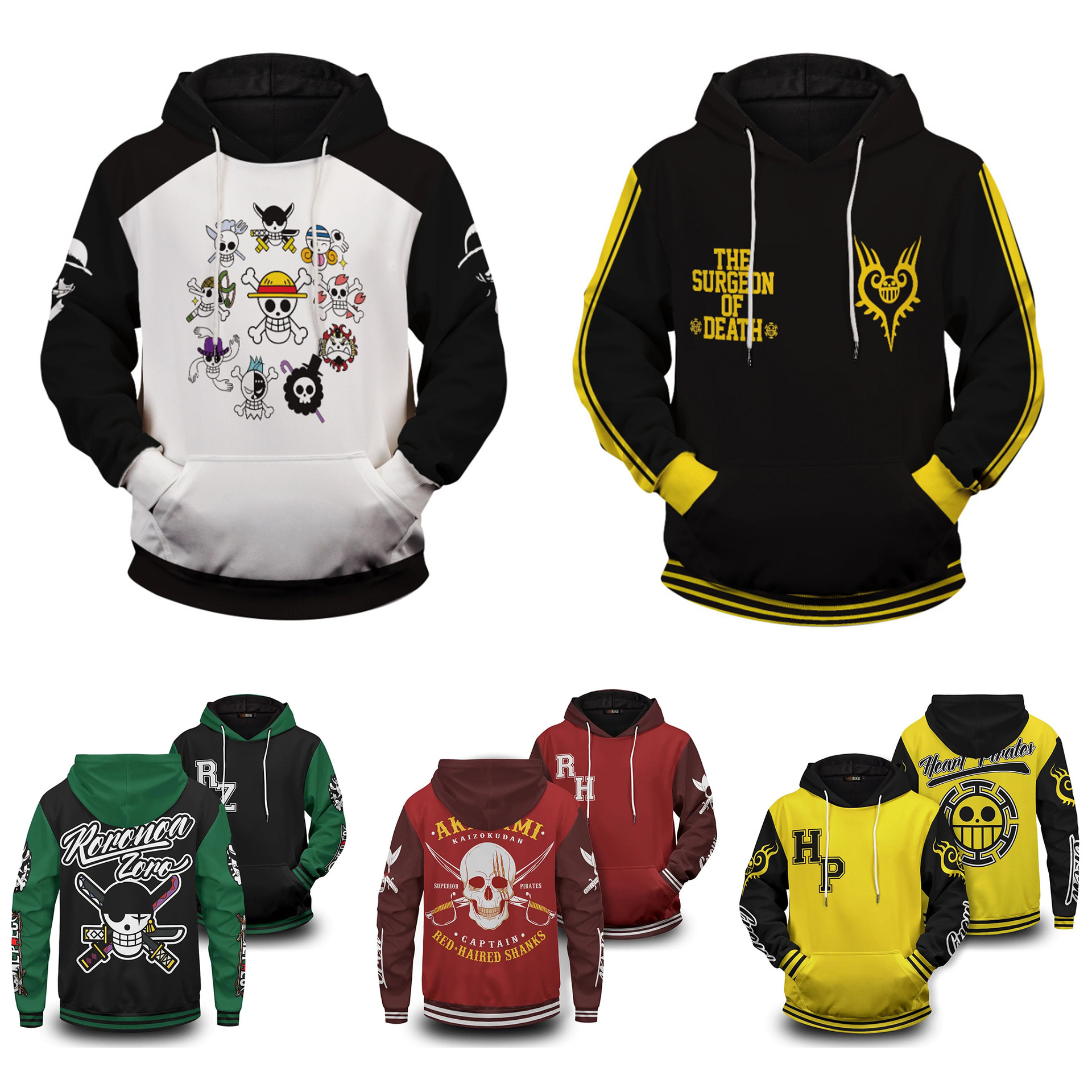 One piece anime hoodie