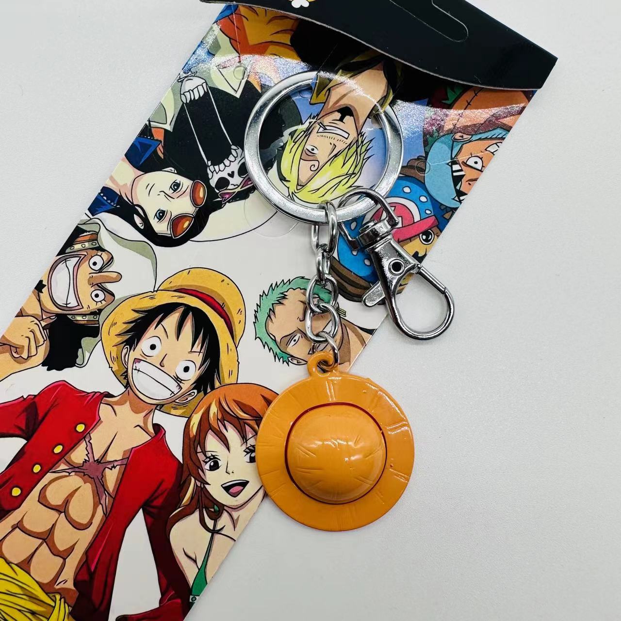 One piece anime keychain