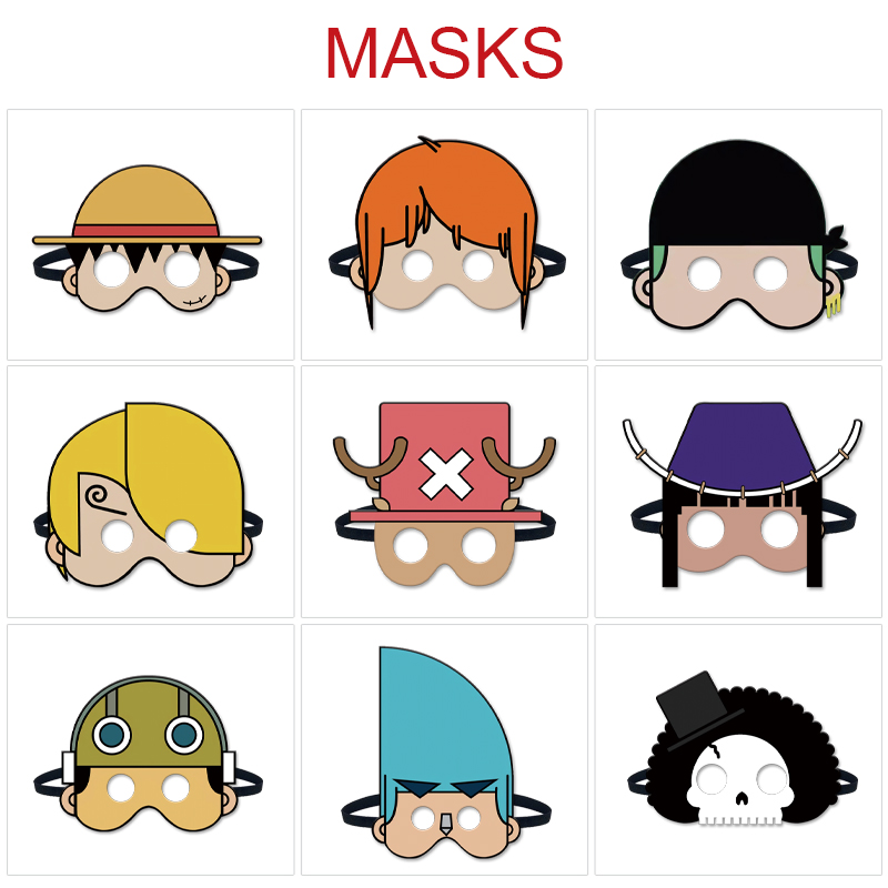 One piece anime mask