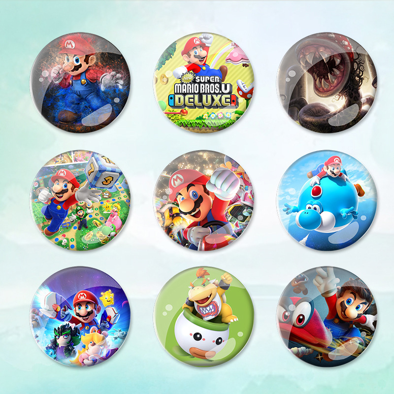 super Mario anime badge