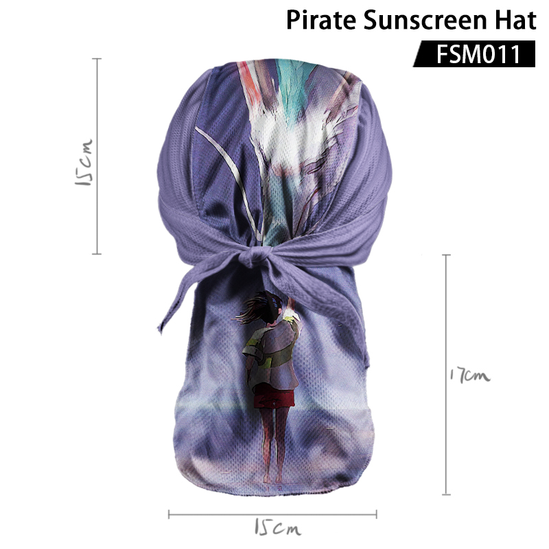spirited away anime pirate sunscreen hat