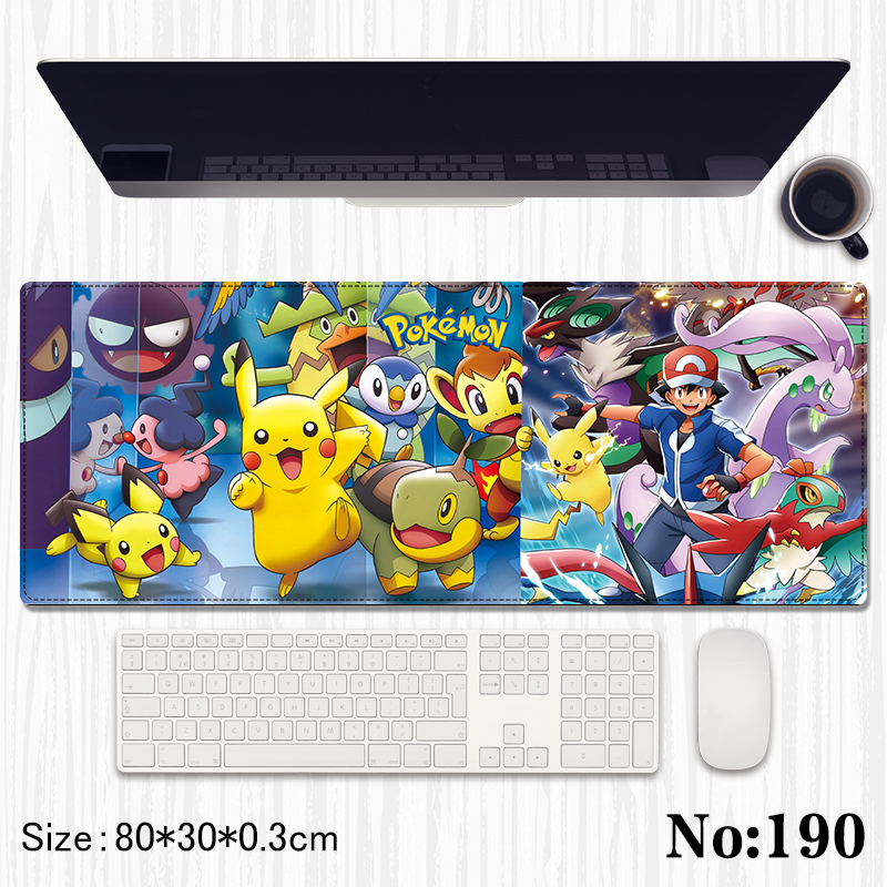 Pokemon anime Mouse pad 80*30*0.3cm