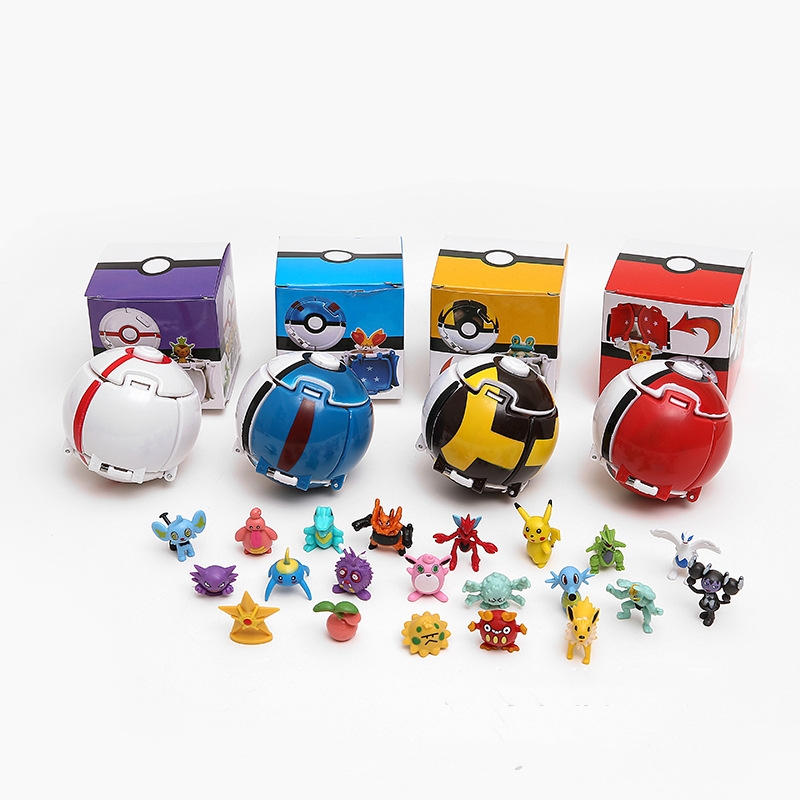 Pokemon anime touching a flippable explosive ball(color box)