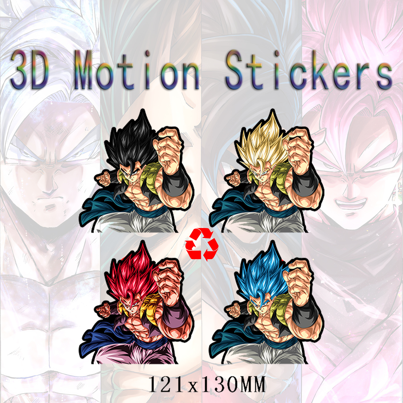 Dragon Ball anime 3d sticker