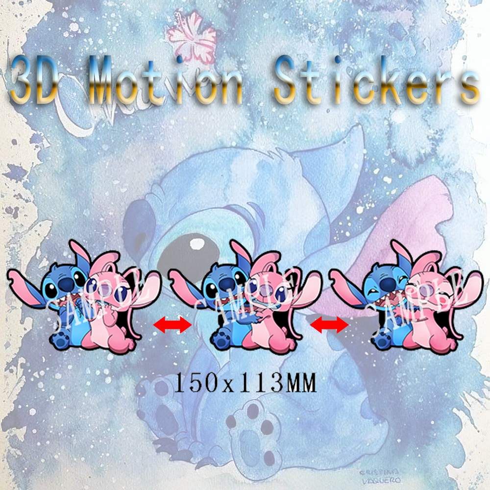 Stitch anime 3d sticker