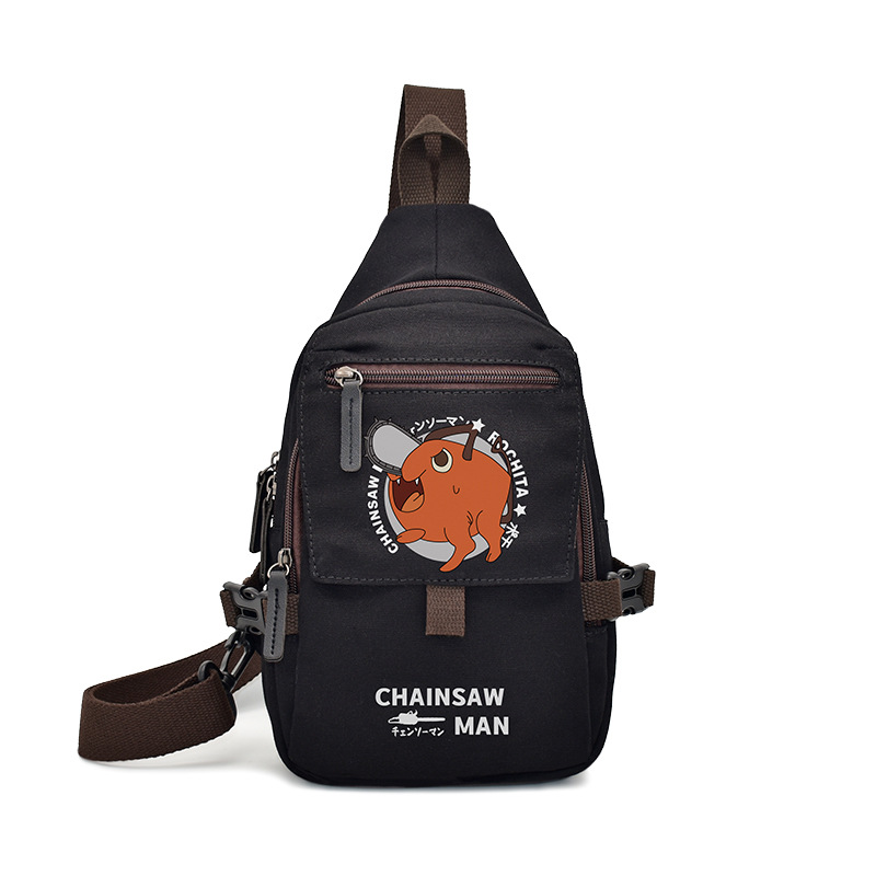 chainsaw man anime messenger bag