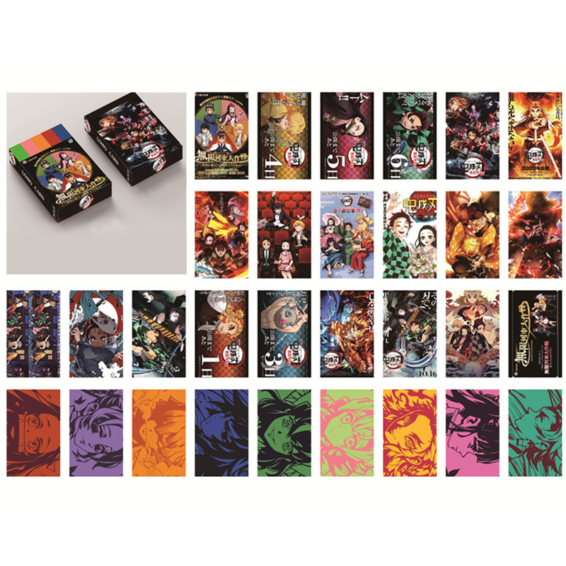 demon slayer kimets anime LOMO card 30pcs a set