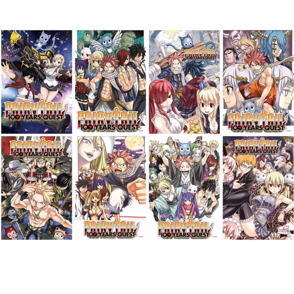 Fairy Tail anime posters price for a set of 8 pcs