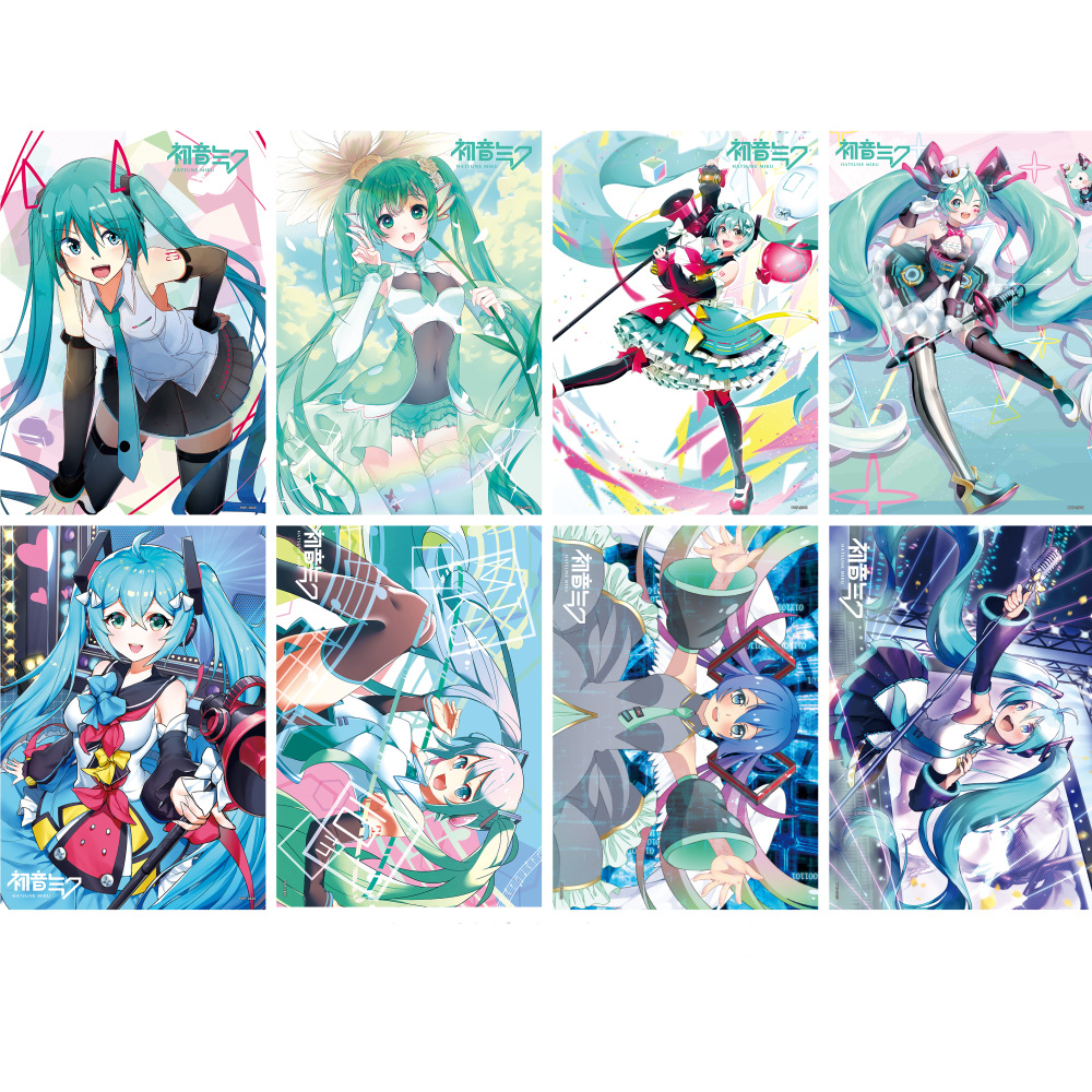 Hatsune Miku anime posters price for a set of 8 pcs