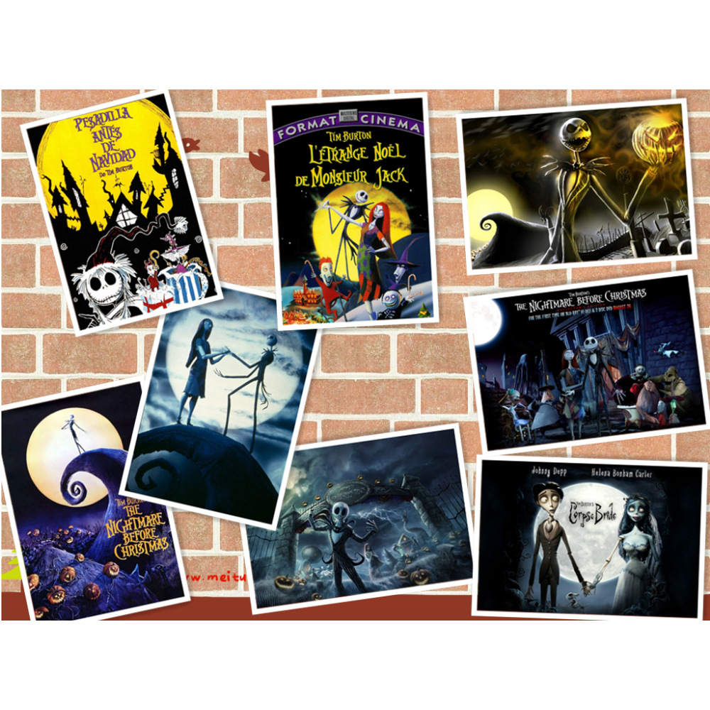 The Nightmare Before Christmas anime posters price for a set of 8 pcs 42*29cm