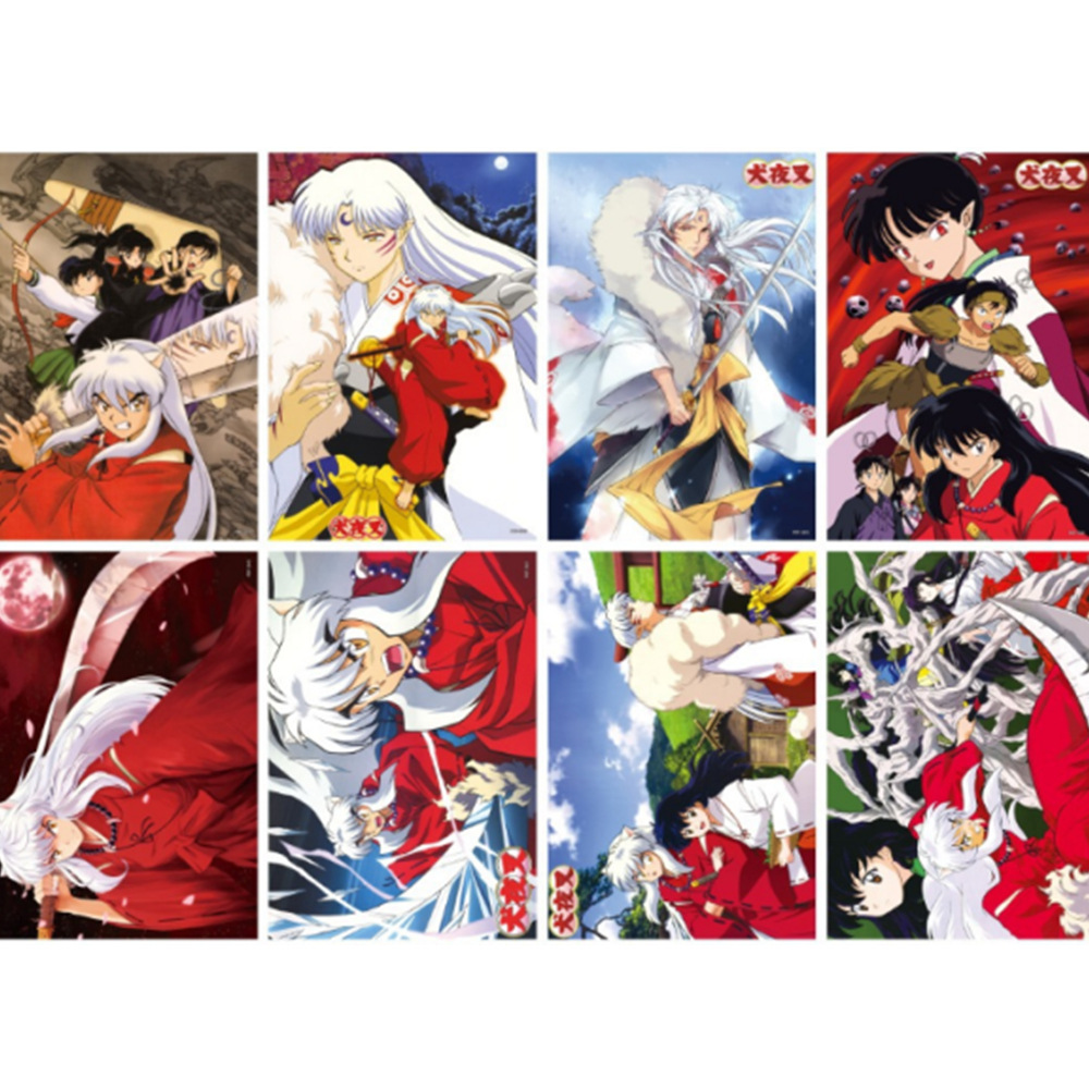 Inuyasha anime posters price for a set of 8 pcs