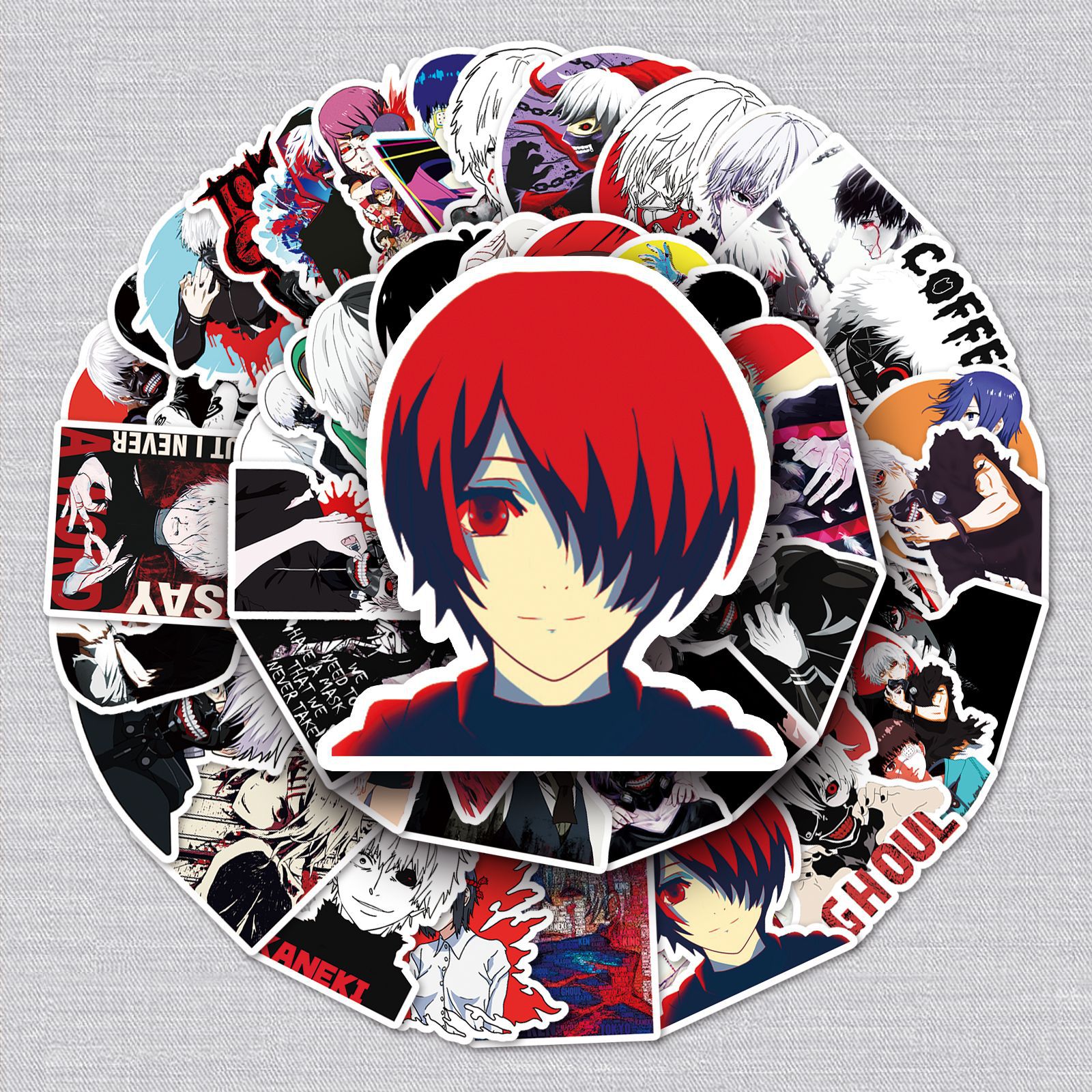 Tokyo Ghoul anime waterproof stickers (50pcs a set)