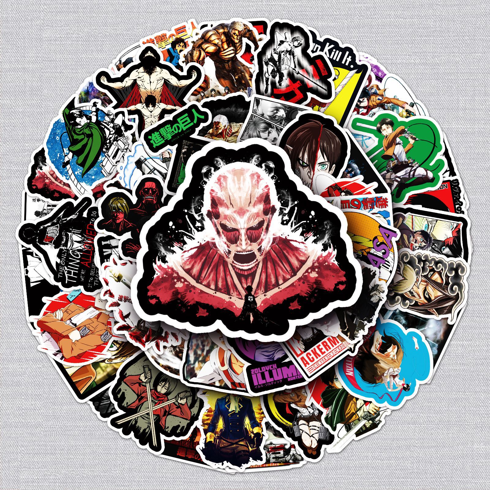 Attack on Titan anime waterproof stickers (50pcs a set)