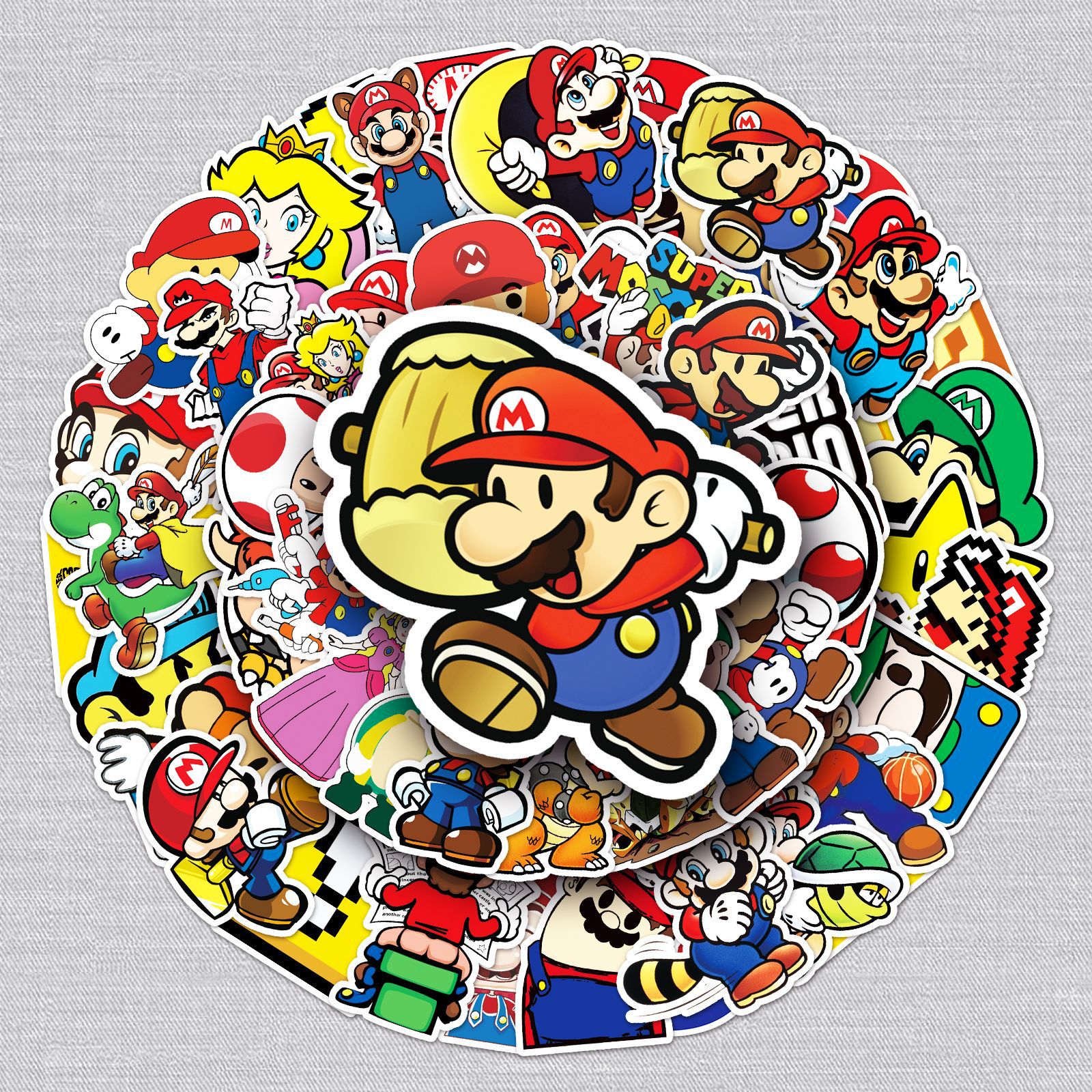 Super Mario anime waterproof stickers (53pcs a set)