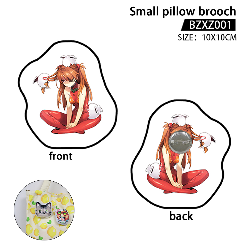 EVA anime small pillow brooch