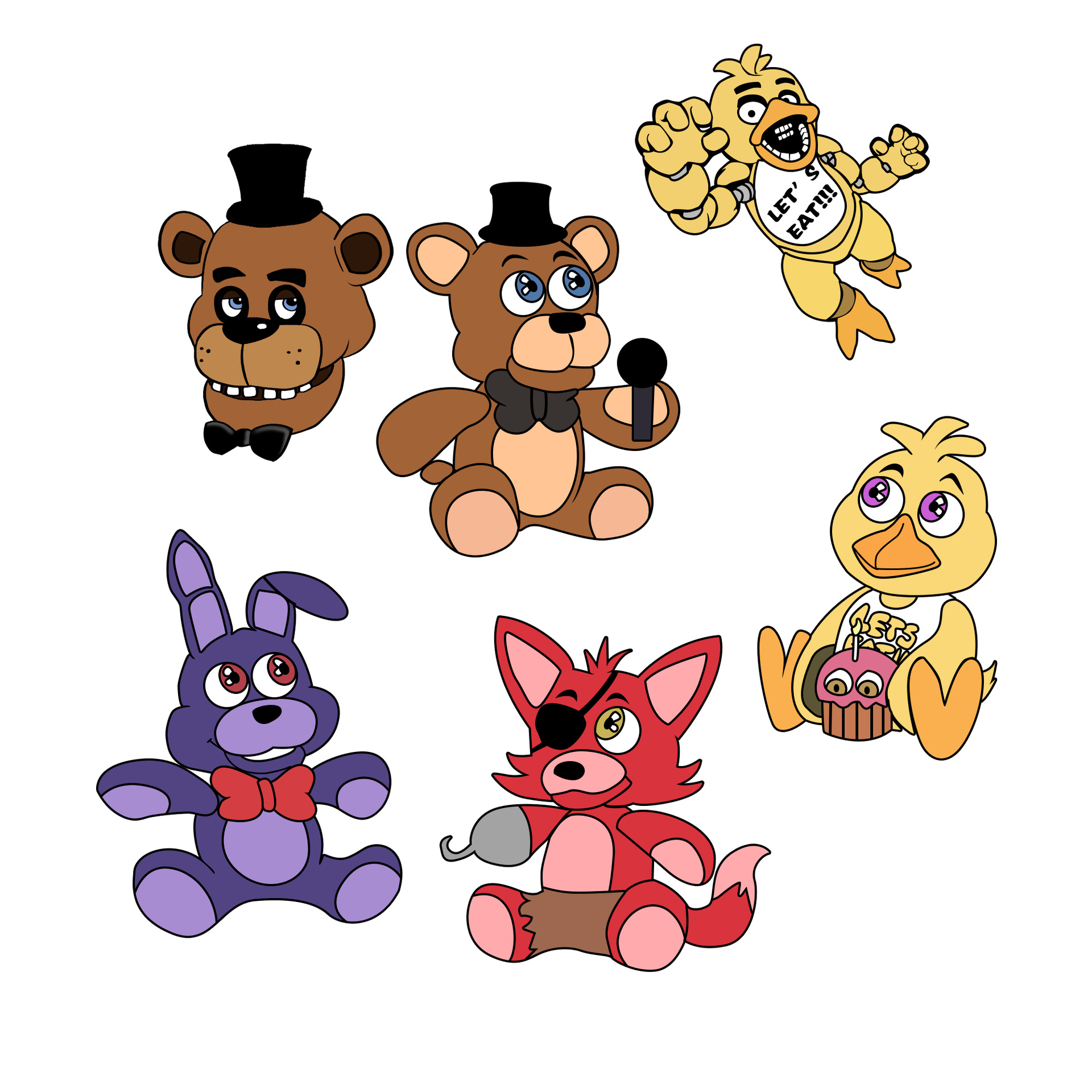 Five Nights at Freddy's anime pin