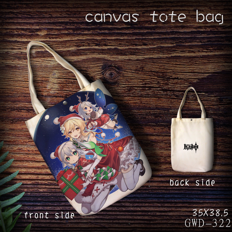 Genshin Impact anime anime cancas tote bag