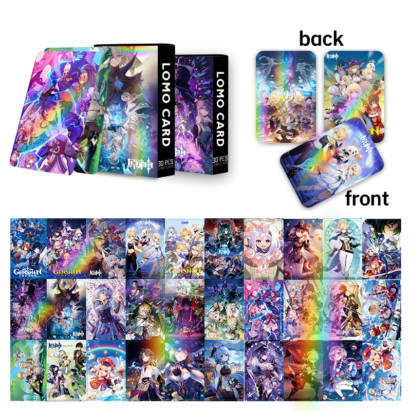Genshin Impact anime lomo cards price for a set of 30 pcs