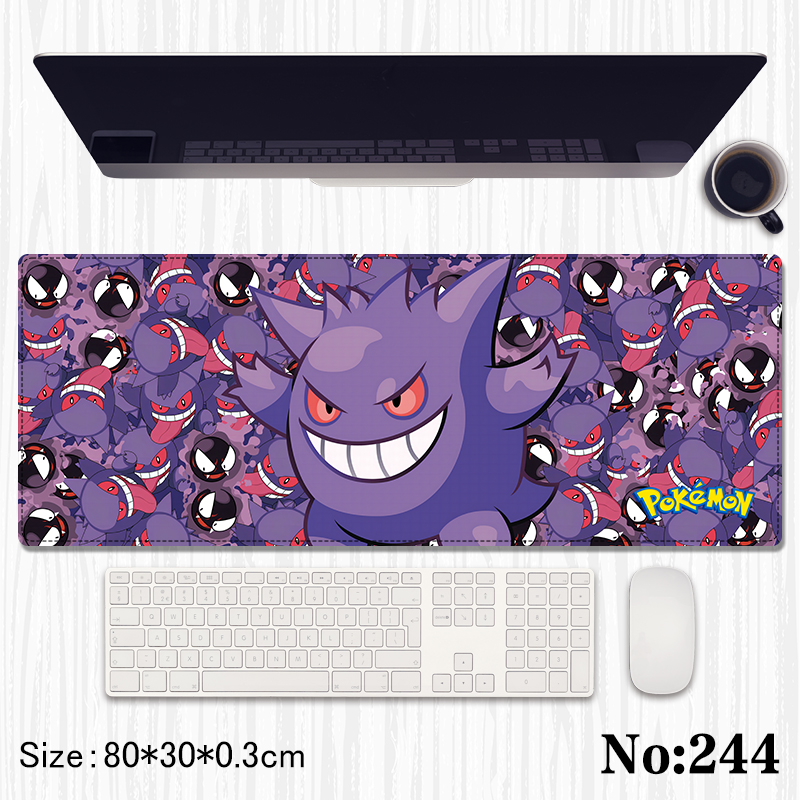 Pokemon anime Mouse pad 80*30*0.3cm