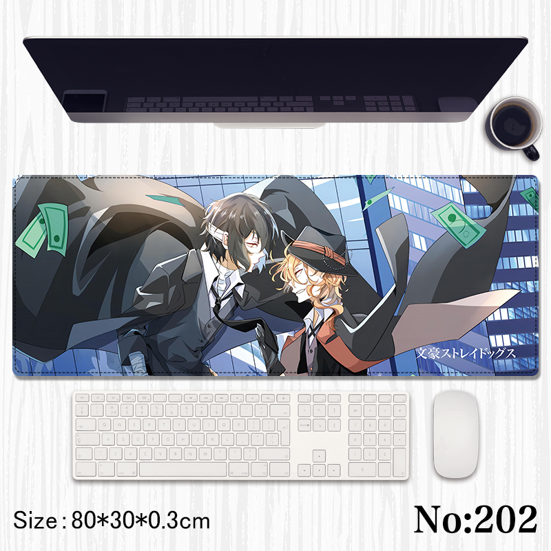 Bungo Stray Dogs anime Mouse pad 80*30*0.3cm
