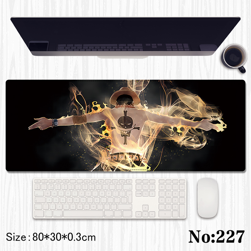 One Piece anime Mouse pad 80*30*0.3cm
