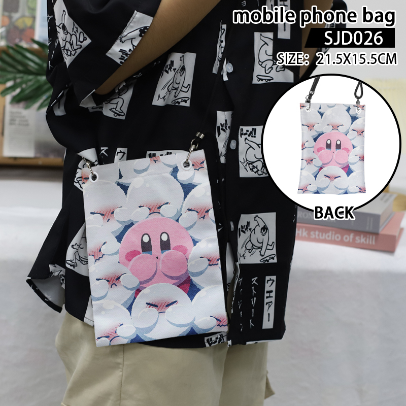 Kirby anime mobile phone bag