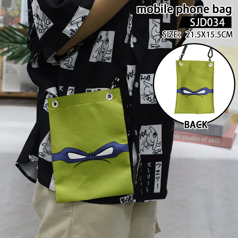 Turtles anime mobile phone bag