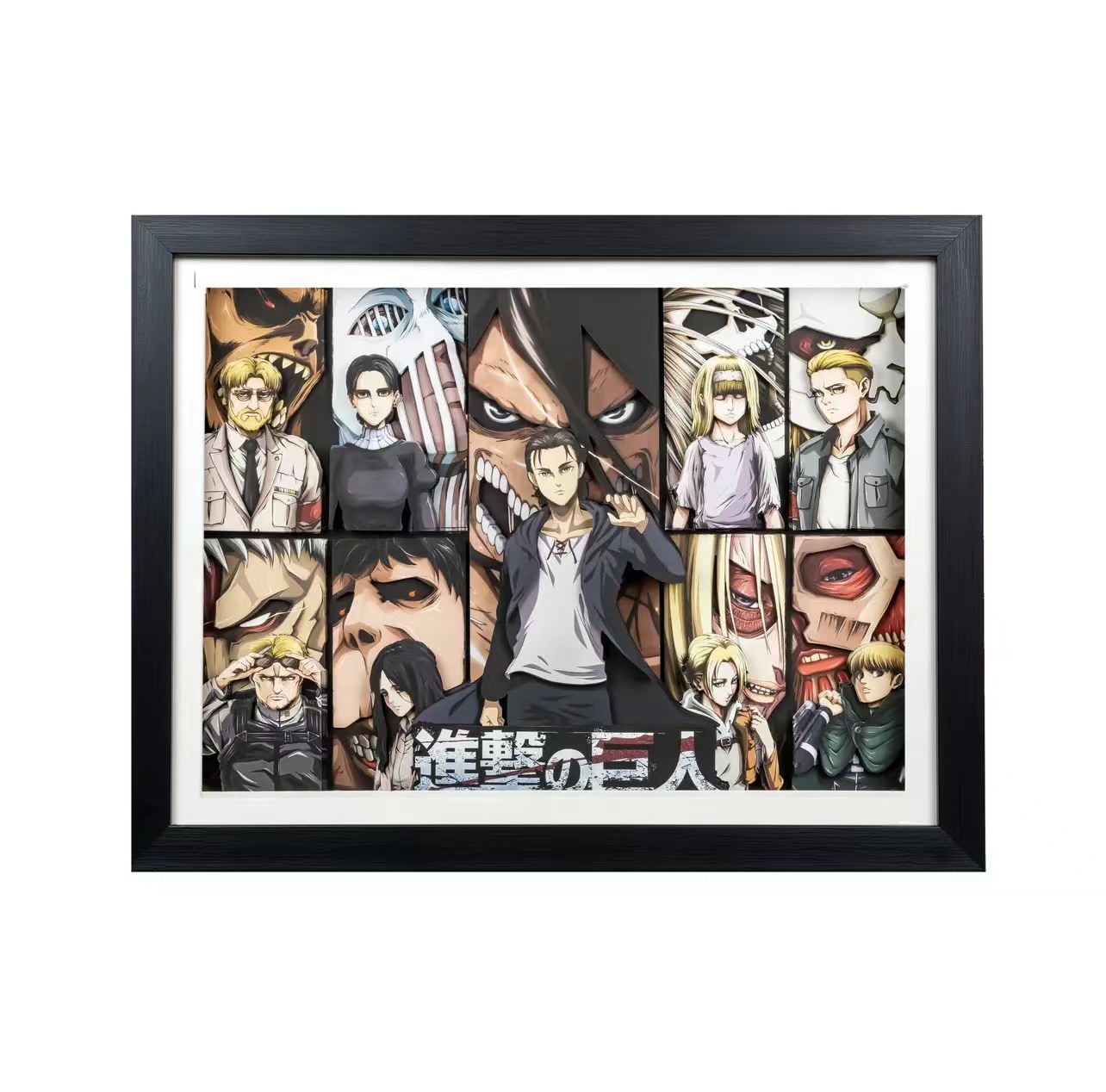 Attack on Titan anime 3D stereoscopic painting