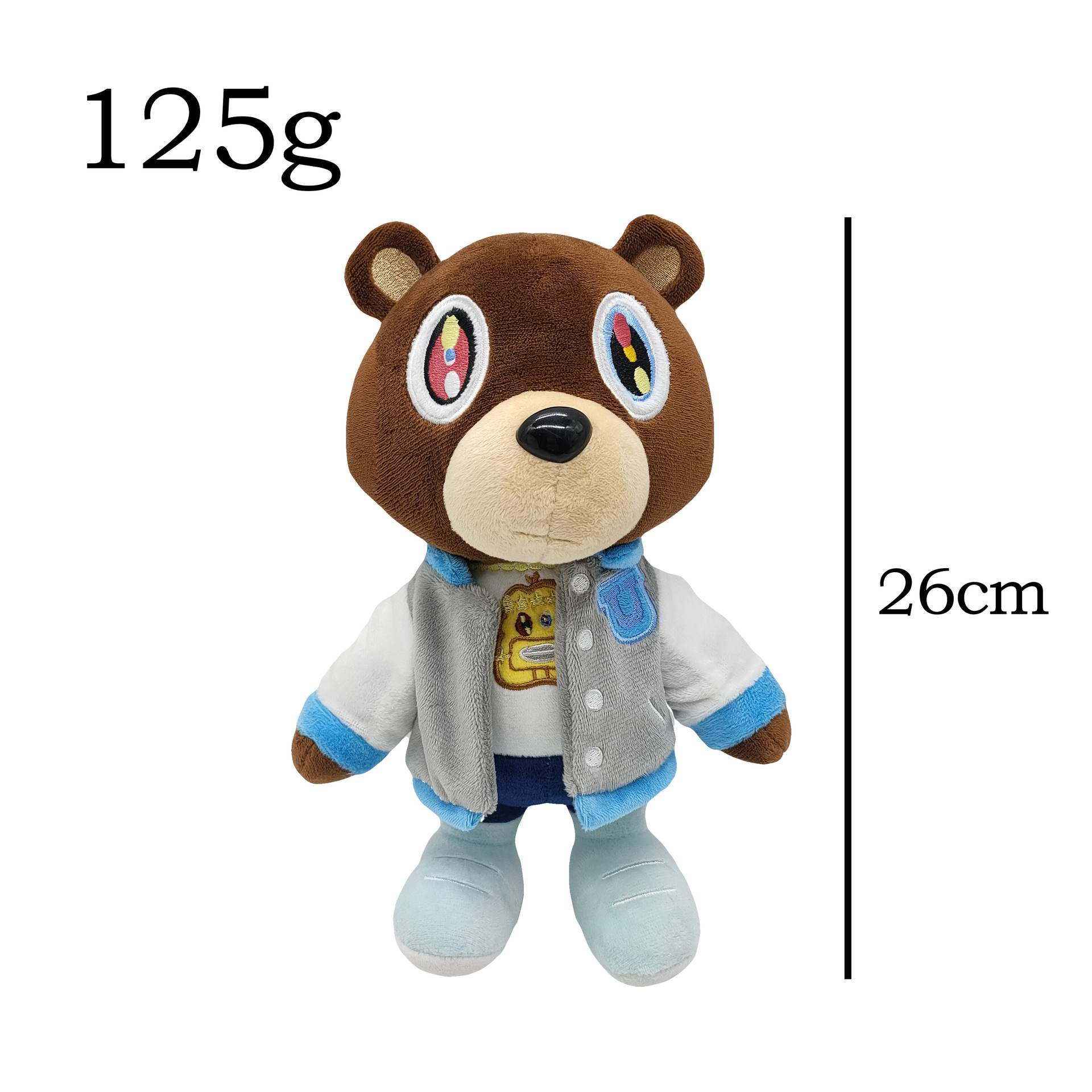 Kanye teddy bear anime plush doll 26cm
