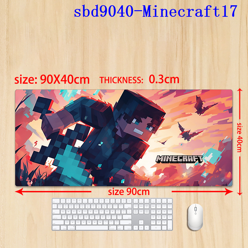 Minecraft anime mouse pad 90*40*0.3cm（lockrand）