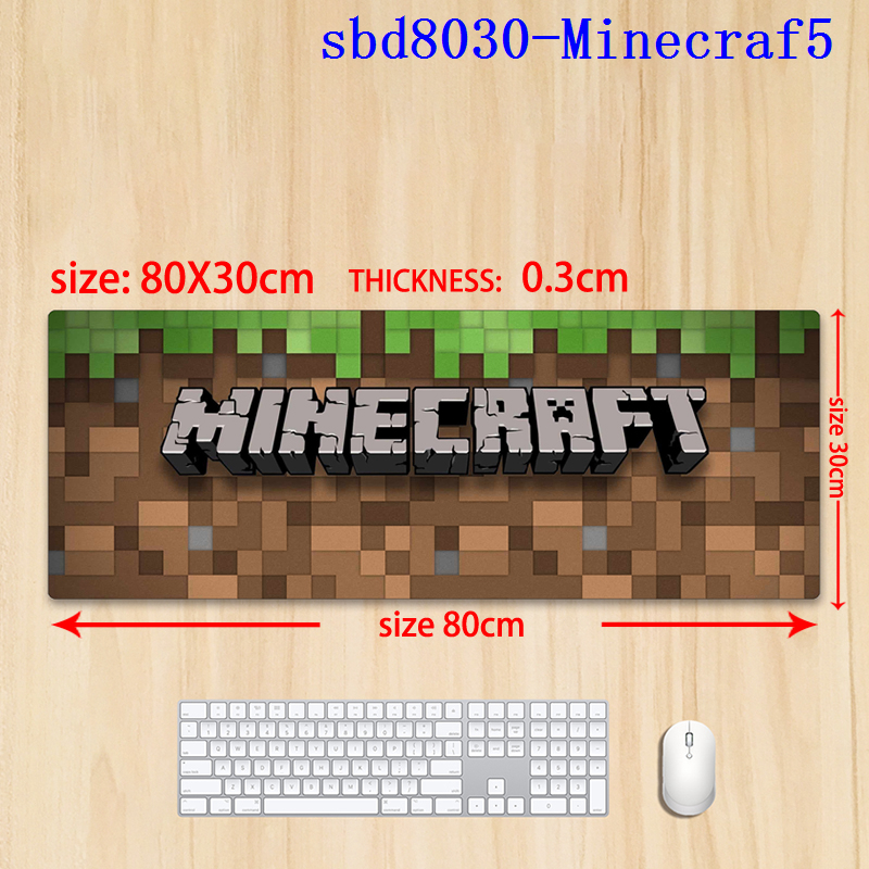 Minecraft anime mouse pad 80*30*0.3cm（lockrand）