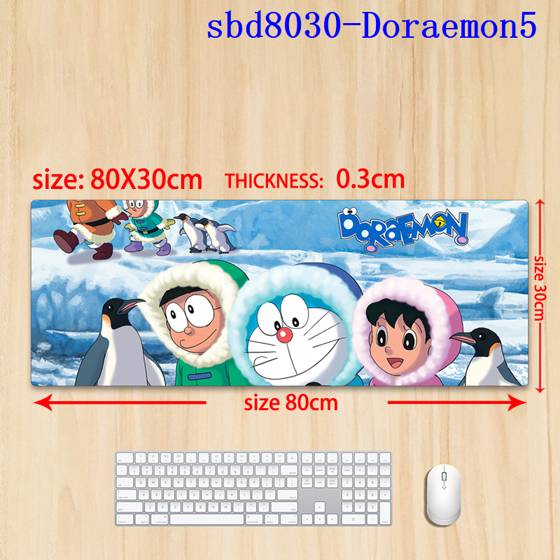 Doraemon anime mouse pad 80*30*0.3cm（lockrand）