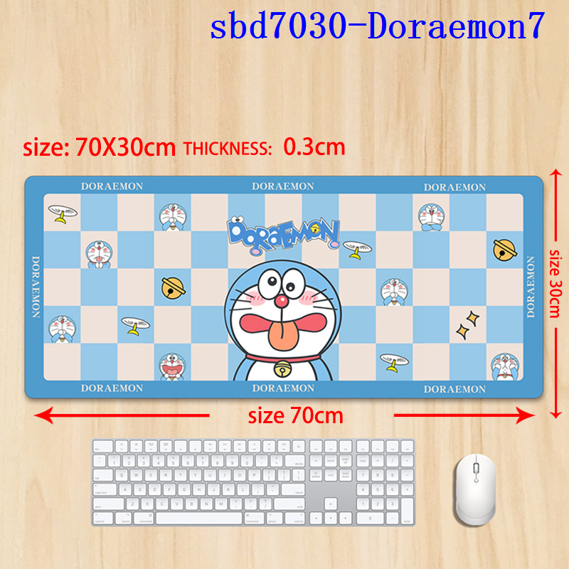 Doraemon anime mouse pad 70*30*0.3cm（lockrand）