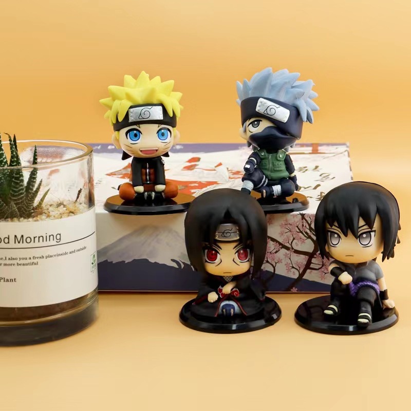 Naruto anime figure 7-8cm 4 pcs a set