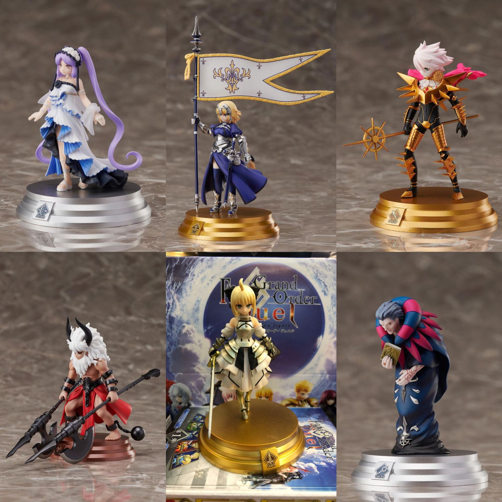 Fate anime figure 5-8cm 6 pcs a set