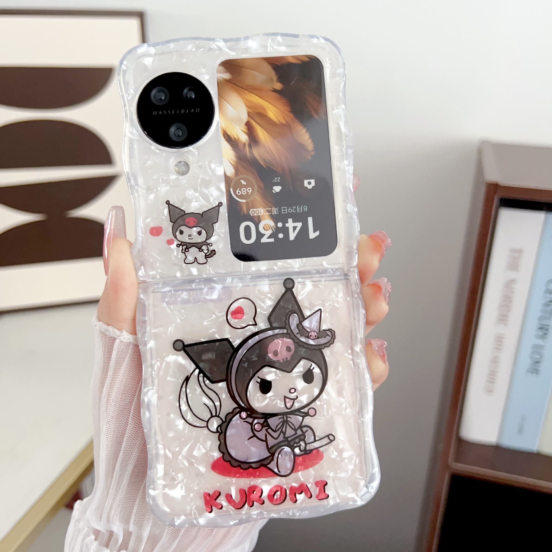 Kuromi anime Phone case （OPPO Find N3 Flip）