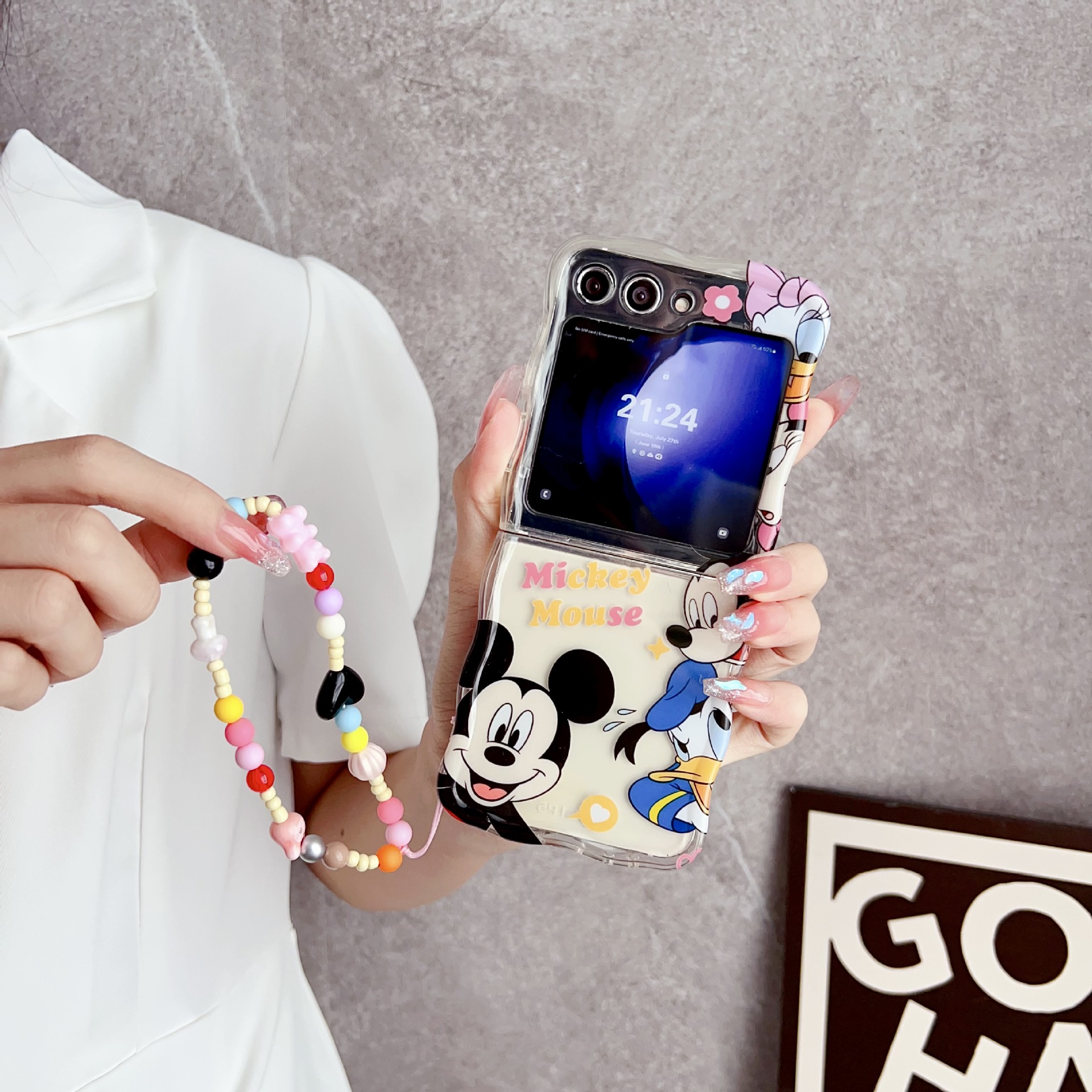 Disney anime Phone case+pendant(Galaxy Z Flip)