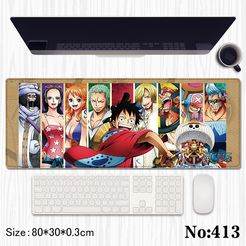 One Piece anime Mouse pad 80*30*0.3cm