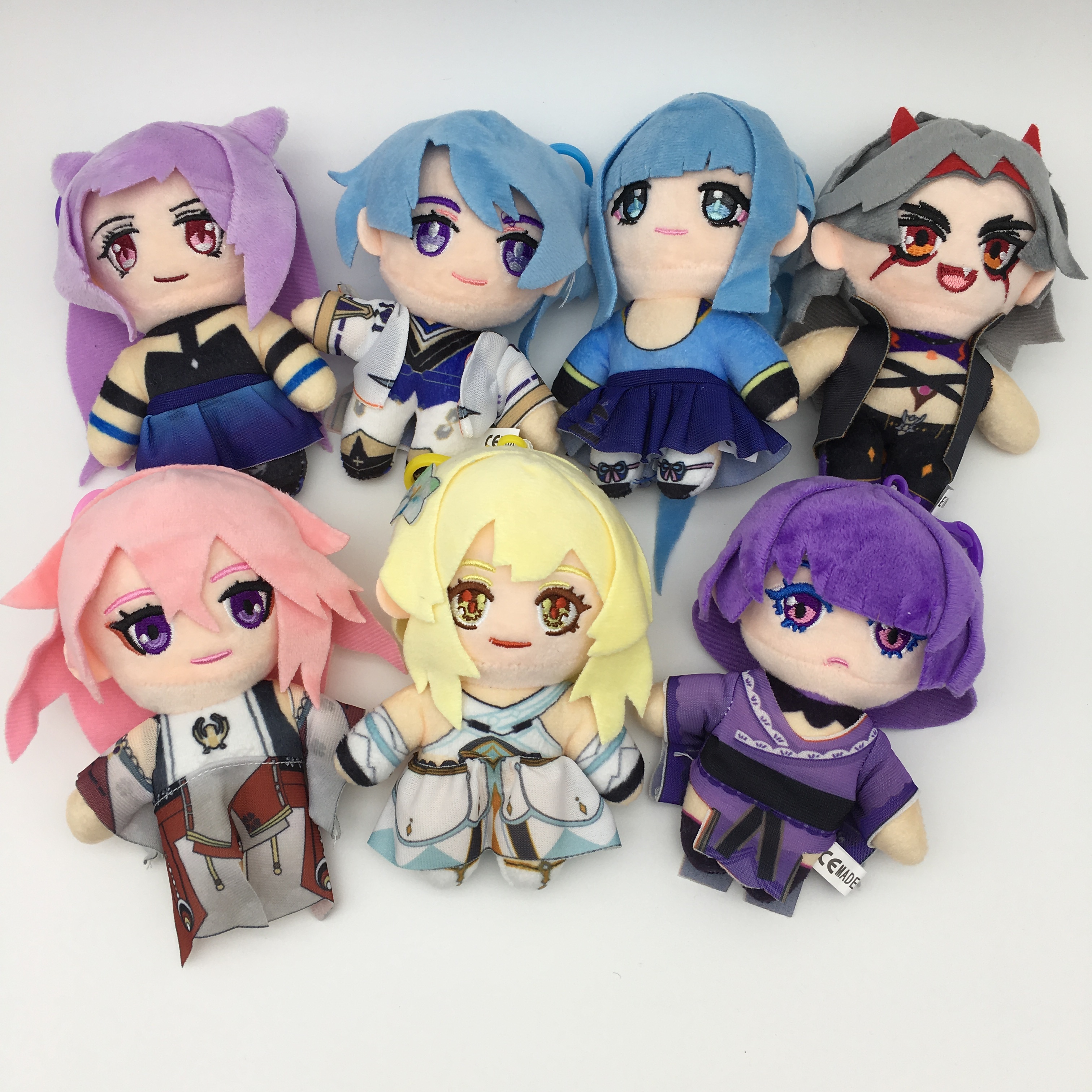 Genshin Impact anime Plush toy 14cm 7 pcs a set