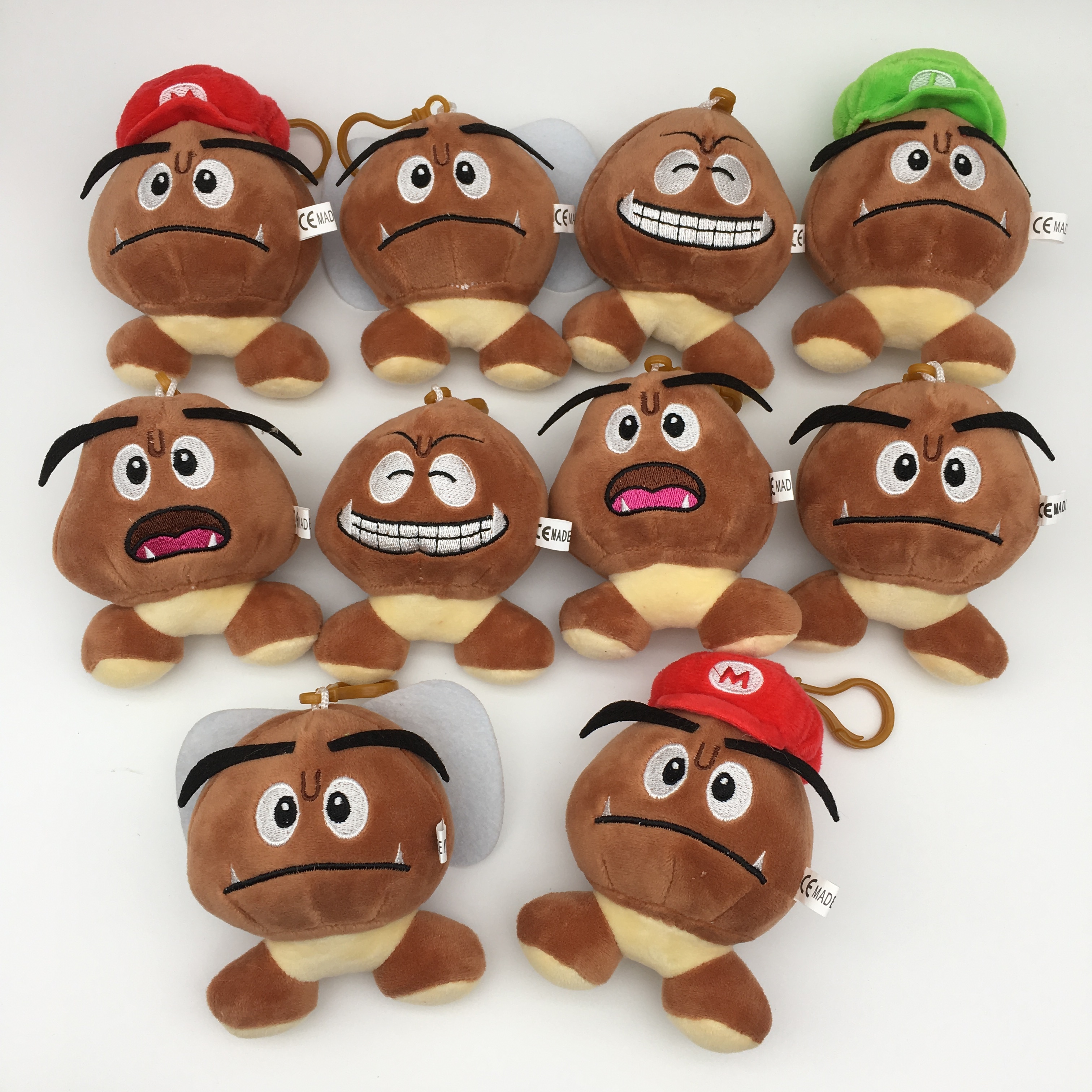 Super Mario anime Plush toy 10cm 10 pcs a set