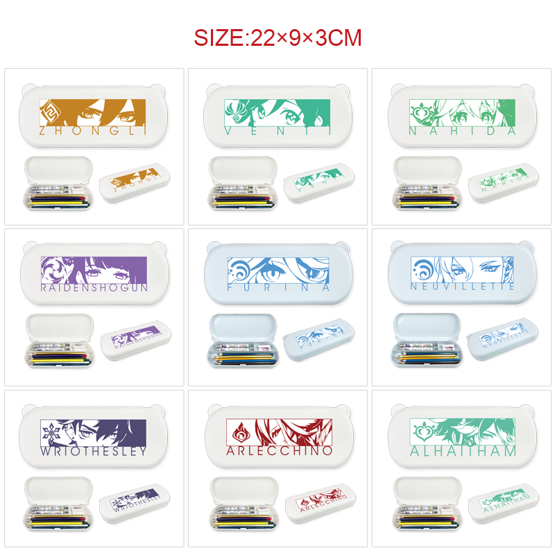 Genshin Impact anime pencil box