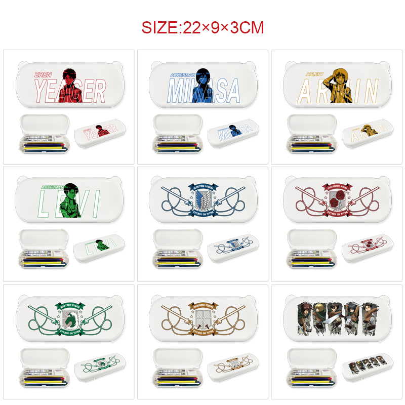 Attack on Titan anime pencil box