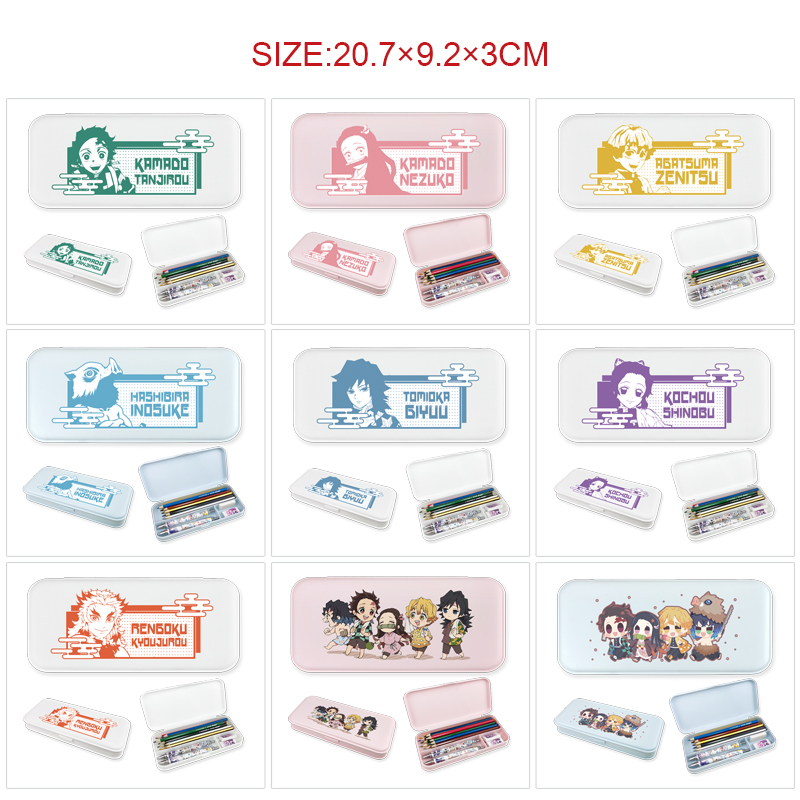 Demon slayer kimets anime pencil box