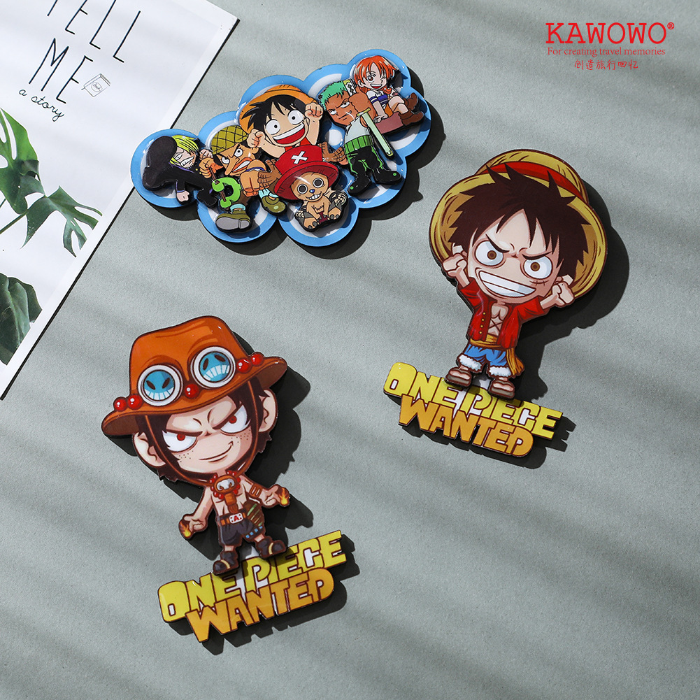 One Piece anime refrigerator sticker