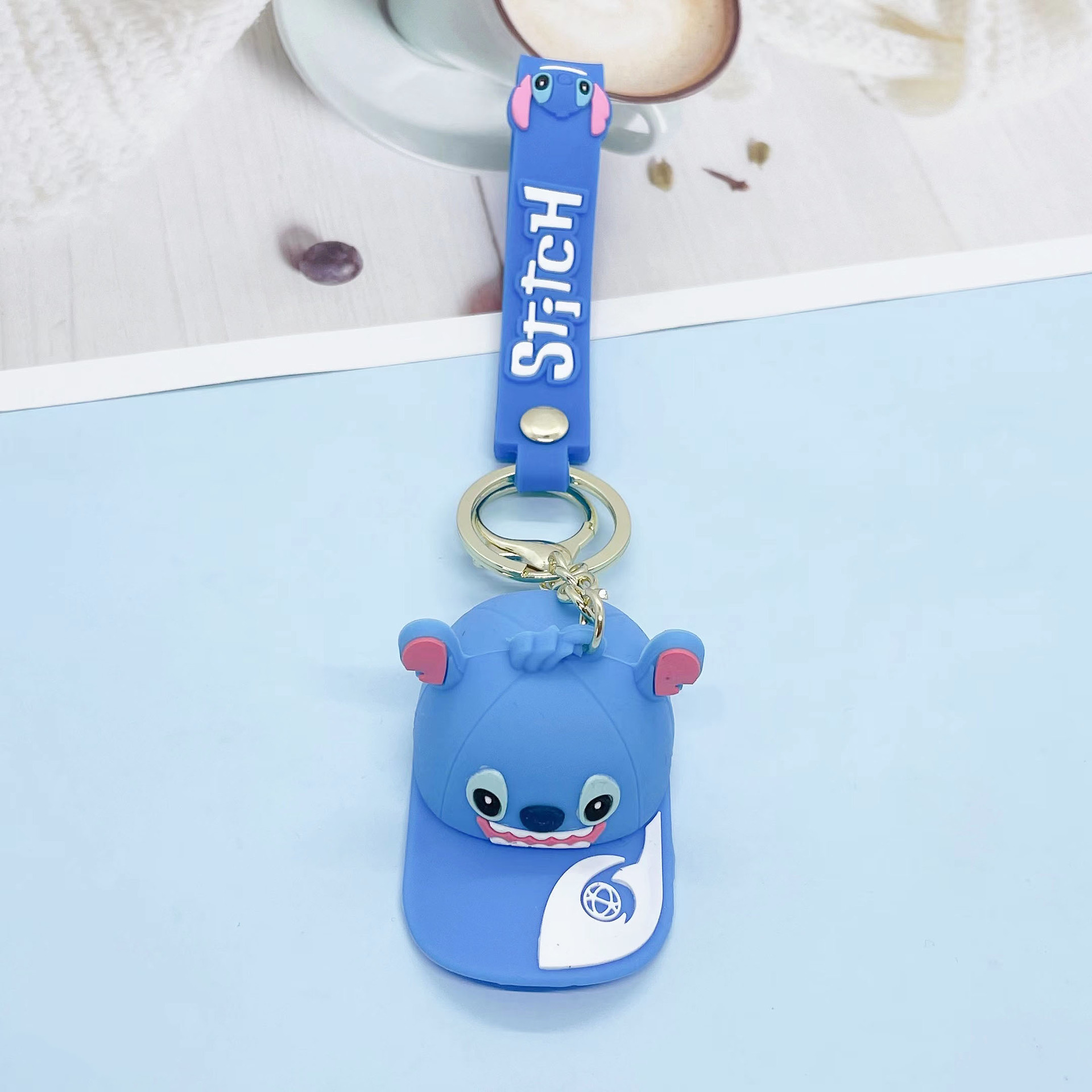 stitch anime keychain